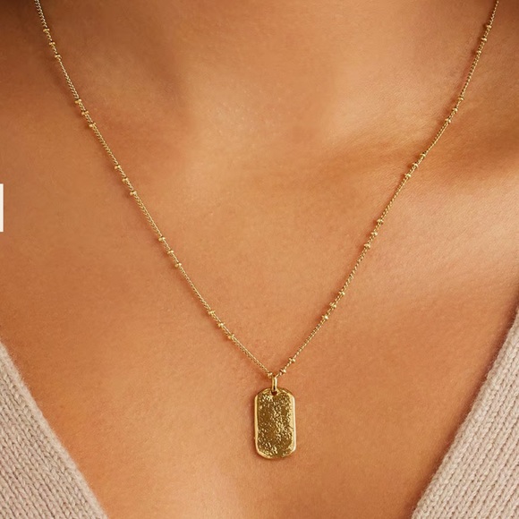 Gorjana Jewelry - NWT Gorjana Gold Griffin Dog Tag Necklace